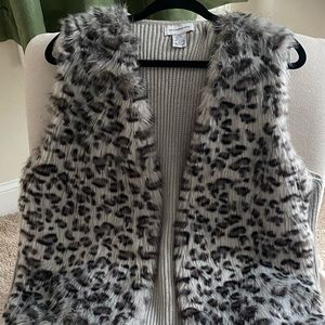 Faux fur vest